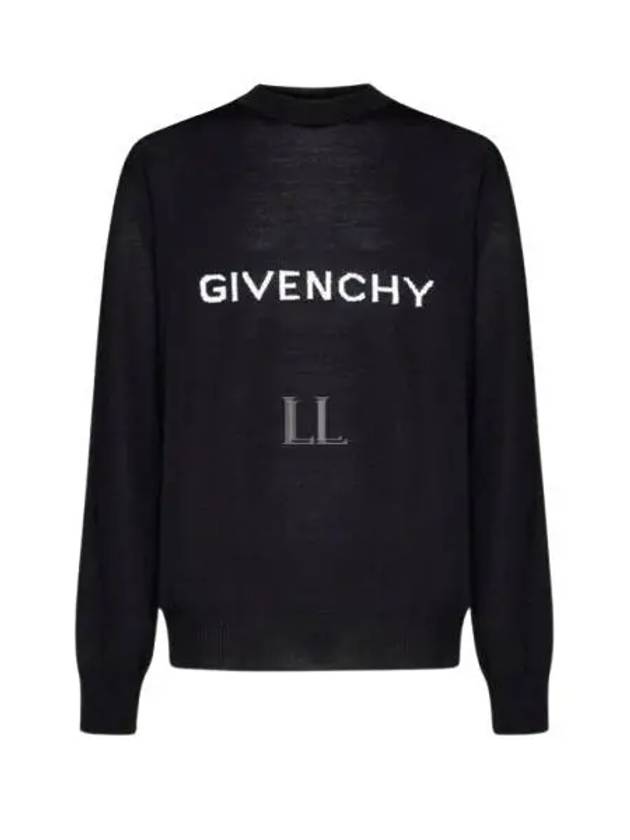 Archetype Crew Neck Wool Knit Top Black - GIVENCHY - BALAAN 2