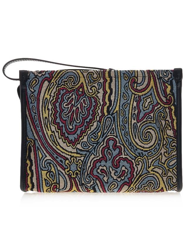 Paisley Print Clutch Bag Brown - ETRO - BALAAN 4