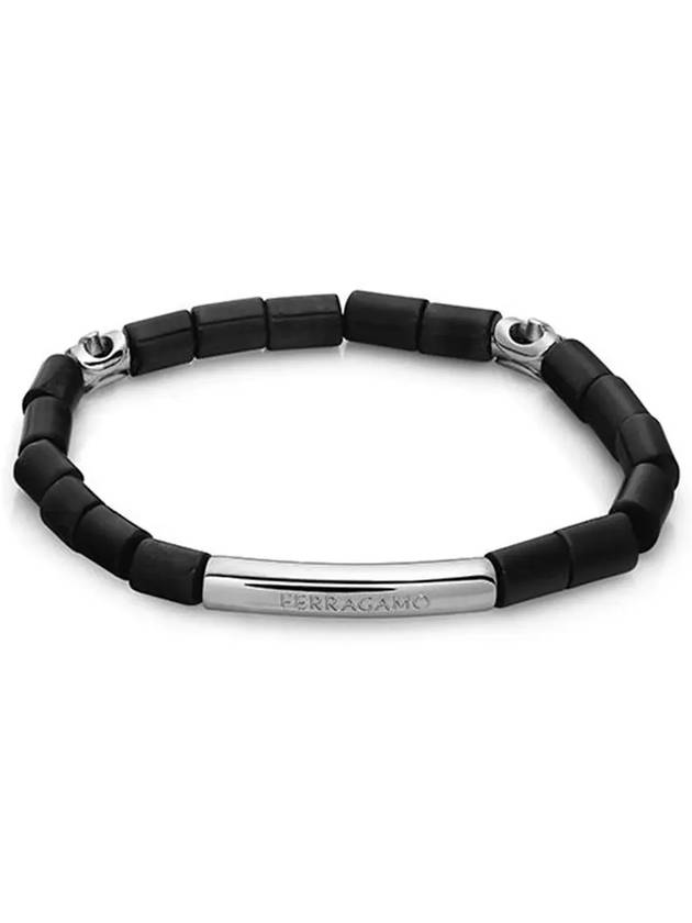 Stone Bracelet Black Agate - SALVATORE FERRAGAMO - BALAAN 4