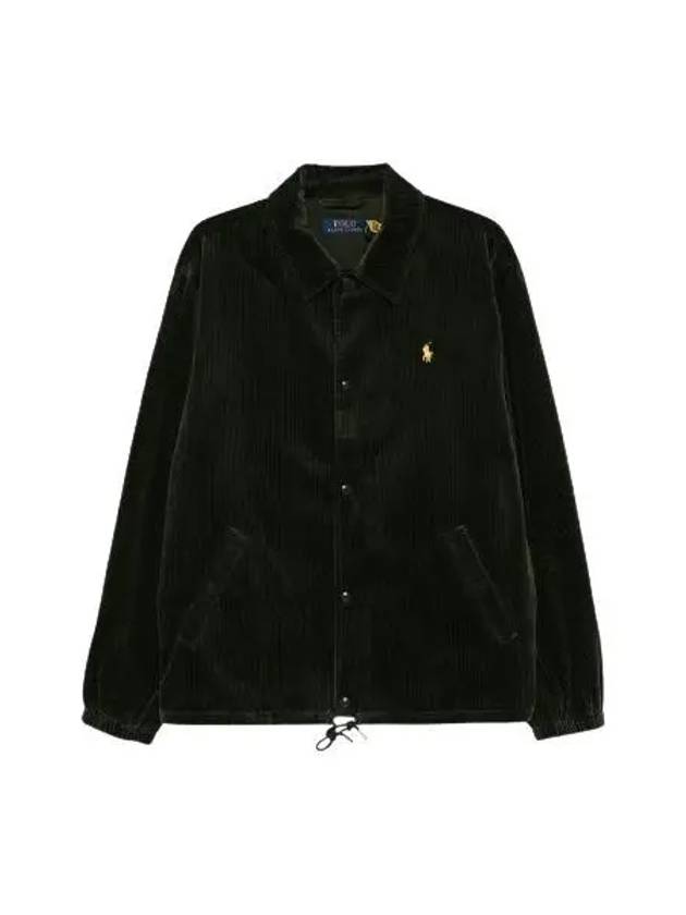 Corduroy Shirt Jacket Black - POLO RALPH LAUREN - BALAAN 2