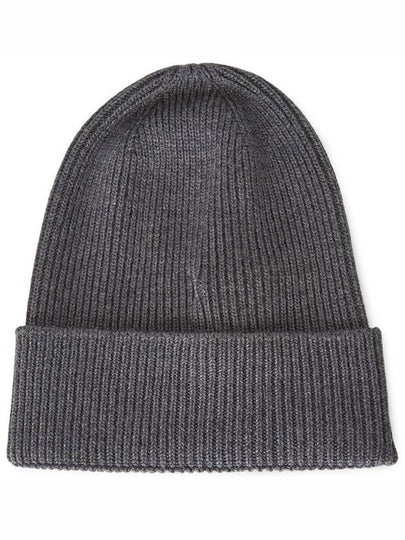 BERRETTO TRICOT Wool Beanie Charcoal 3B70500 A9342 998 - MONCLER - BALAAN 2