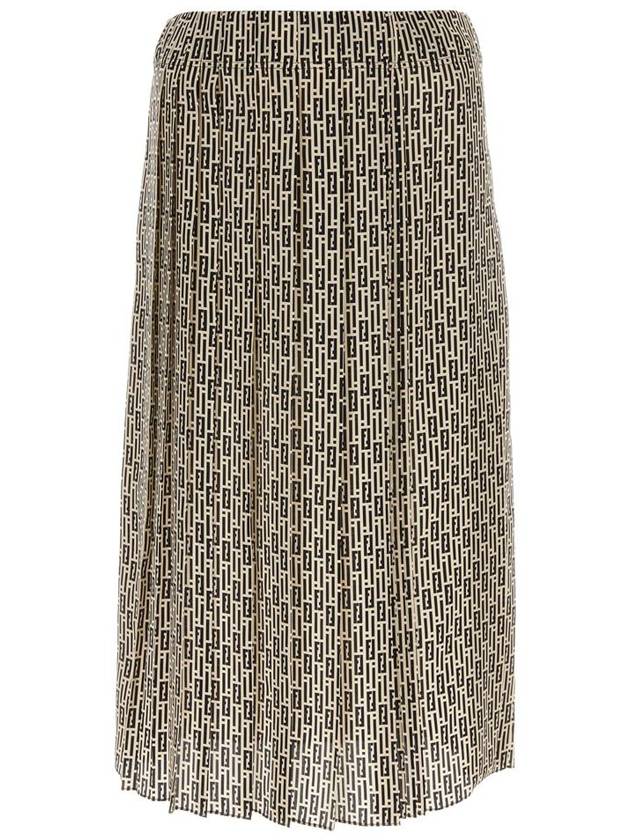 Midi Skirt FQ7532AWZA F0GME Printed - FENDI - BALAAN 2