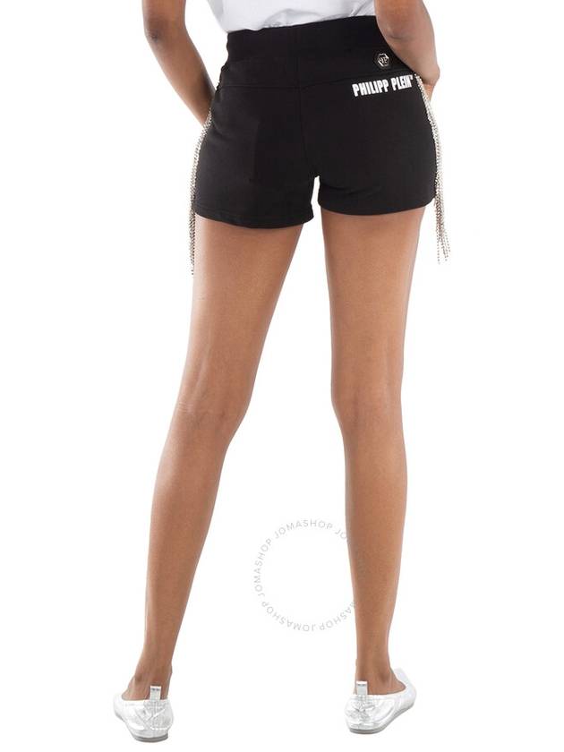 Philipp Plein Silver Fringe Detail Jogging Shorts, Size Medium - PHILIPP PLEIN - BALAAN 3