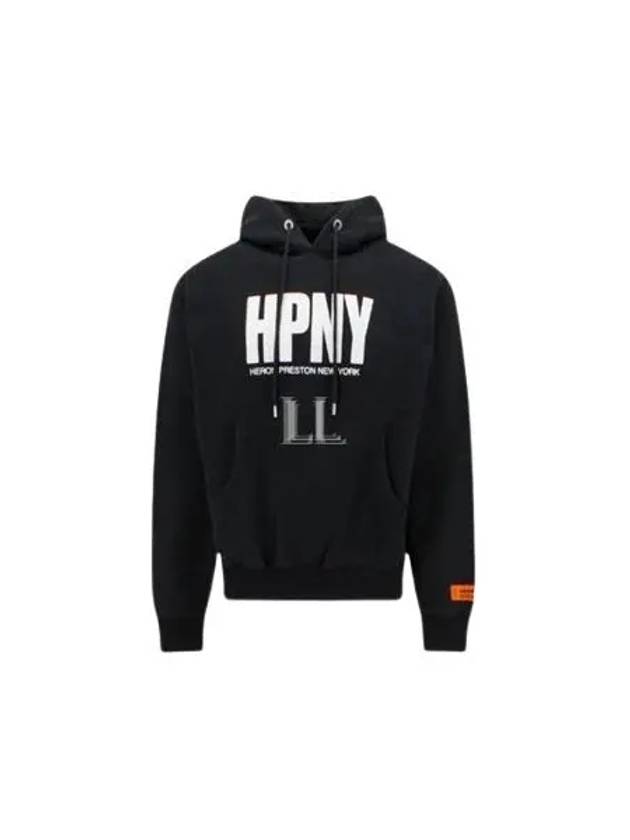 Logo Print Hoodie Black - HERON PRESTON - BALAAN 2