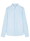 Classic Long Sleeve Shirt Sky Blue - AMI - BALAAN 1