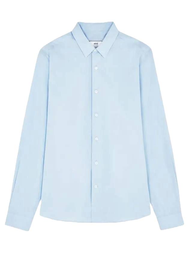 Classic Long Sleeve Shirt Sky Blue - AMI - BALAAN 1