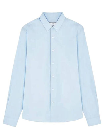 Classic Long Sleeve Shirt Sky Blue - AMI - BALAAN 1