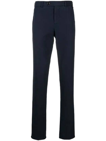 Men's Cotton Straight Pants Navy - BRUNELLO CUCINELLI - BALAAN 1