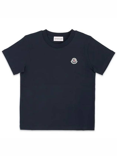 Kids Logo Patch Short Sleeve Navy 8C00018 83907 742 - MONCLER - BALAAN 2