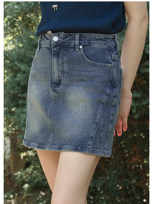 Beloved M Point Denim Mini Skirt - MICANE - BALAAN 2