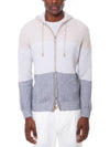 Eleventy cashmere block hooded zip up F76MAGF42 - ELEVENTY MILANO - BALAAN 1