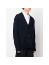 Elbow Patch Cardigan Navy - MAISON MARGIELA - BALAAN 3