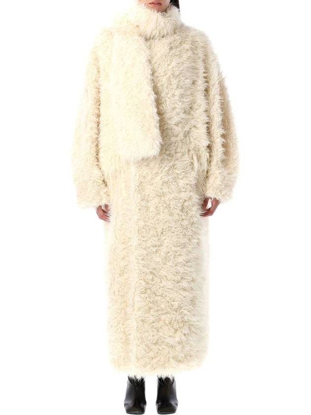 Faux-fur long coat - MSGM - BALAAN 1