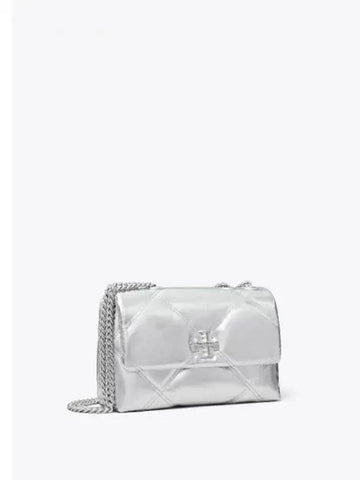 Kira Metal Diamond Quilted Small Convertible Shoulder Bag Crossbag Silver Domestic Product GM0024080695770 - TORY BURCH - BALAAN 1