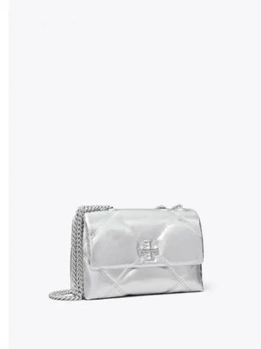 Kira Metal Diamond Quilted Small Convertible Shoulder Bag Crossbag Silver Domestic Product GM0024080695770 - TORY BURCH - BALAAN 1