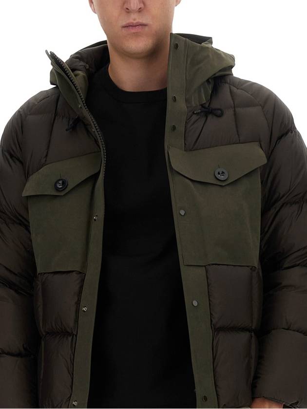 Tanker Combo Down Jacket Green - TEN C - BALAAN 5