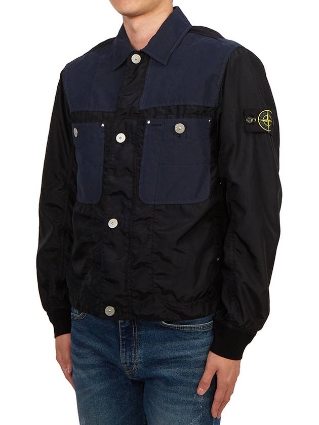 Polyester Tela David Light Jacket Navy - STONE ISLAND - BALAAN 4