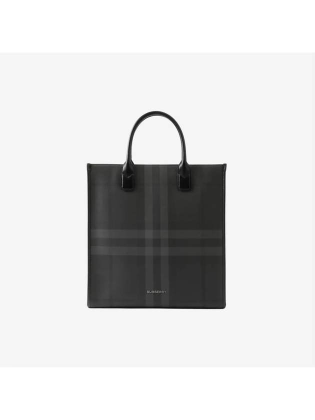 Slim Vertical Denny Tote Bag Charcoal - BURBERRY - BALAAN 2