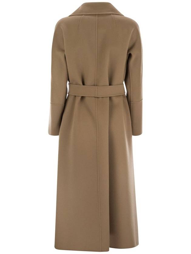 Elisa Wool Single Coat Brown - S MAX MARA - BALAAN 3