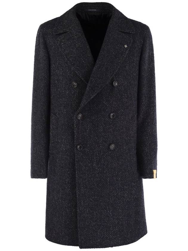 Herringbone double-breasted coat - TAGLIATORE - BALAAN 1