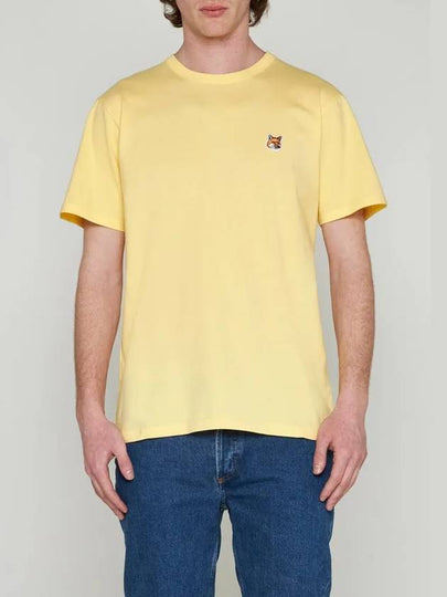 Fox Head Patch Classic Short Sleeve T-Shirt Yellow - MAISON KITSUNE - BALAAN 2