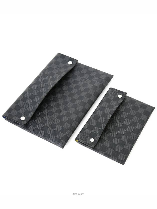 Damier Graphite Alpha Triple Pouch Clutch N60255 - LOUIS VUITTON - BALAAN 10