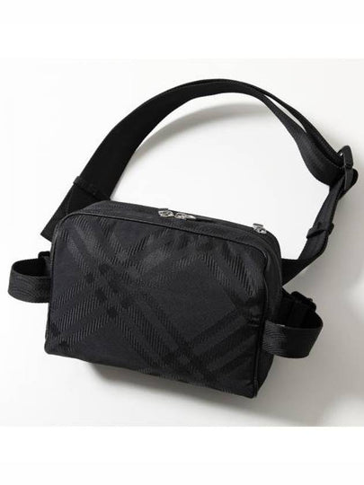 Check Jacquard Belt Bag Black - BURBERRY - BALAAN 2