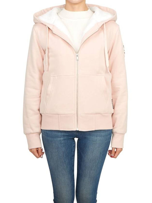 Classic Bunny 2 Zip Up Hoodie White Lining Dusty Rose - MOOSE KNUCKLES - BALAAN 2