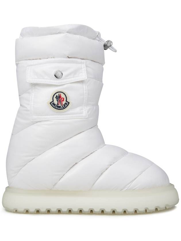 Gaia Logo Patch Pocket Padded Winter Boots White - MONCLER - BALAAN 2