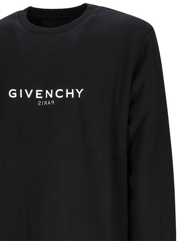 logo print slim fit sweatshirt black - GIVENCHY - BALAAN 4