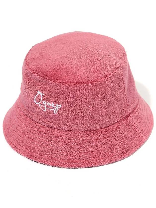 JACQUARD PATTERN WARM BUCKET HAT PINK - OGARP - BALAAN 3