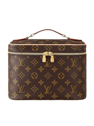 Nice BB Monogram Canvas Pouch Bag Brown - LOUIS VUITTON - BALAAN 1