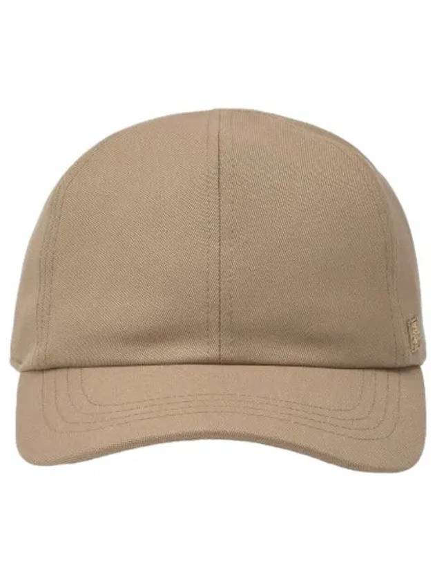 Side logo ball cap beige brown hat - TOTEME - BALAAN 1