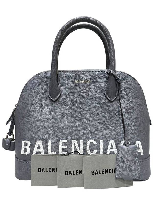 550645 Gray Bill Top Handle Logo Printing Small Tote Bag - BALENCIAGA - BALAAN 8