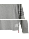 4 Bar Armband Tonal Long Sleeve T-Shirt Grey - THOM BROWNE - BALAAN 6