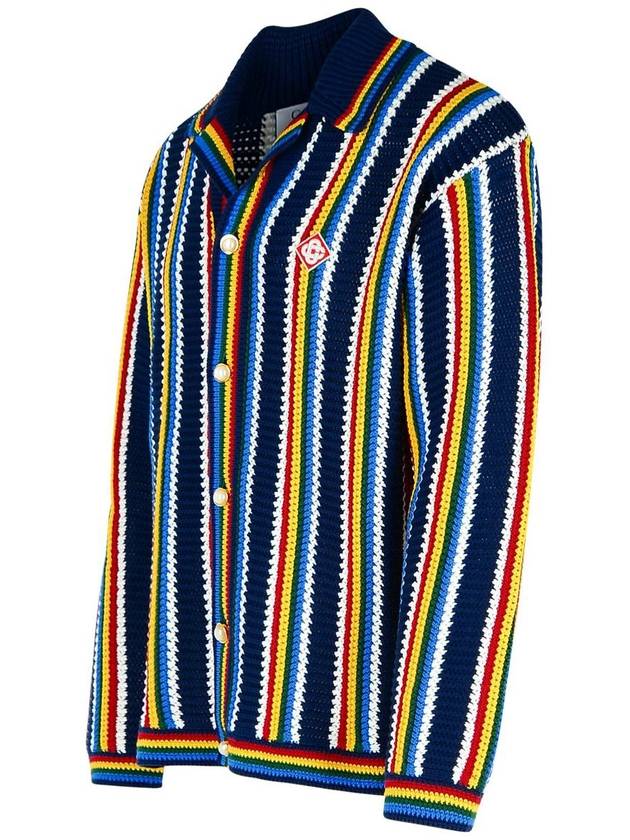 Casablanca 'Crochet' Multicolor Cotton Cardigan - CASABLANCA - BALAAN 2