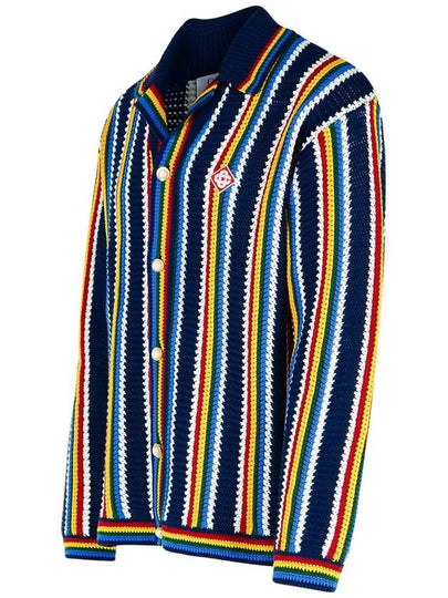 Casablanca 'Crochet' Multicolor Cotton Cardigan - CASABLANCA - BALAAN 2