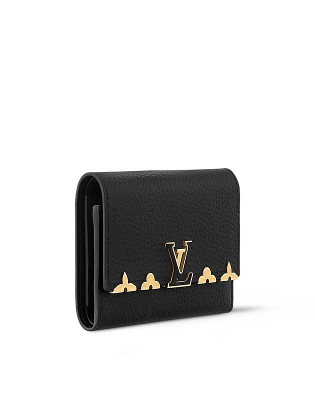 Capucines Compact Half Wallet Black - LOUIS VUITTON - BALAAN 3