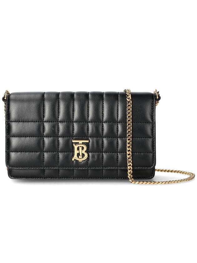 Lola Gold Logo Quilted Mini Cross Bag Black - BURBERRY - BALAAN 2