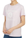 University Print Short Sleeve T-Shirt Pink - GOLDEN GOOSE - BALAAN 8