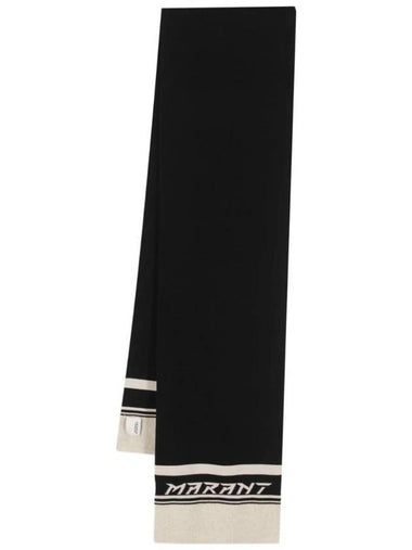 Casey Cotton Muffler Black - ISABEL MARANT - BALAAN 1