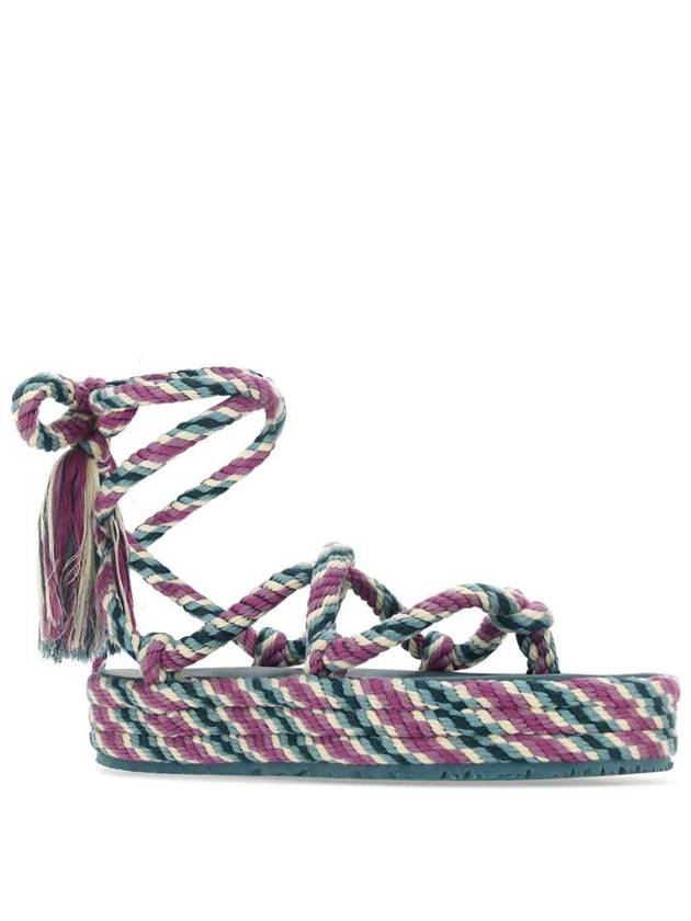 Women's Erol Rope Anklet Sandals Lilac - ISABEL MARANT - BALAAN 3