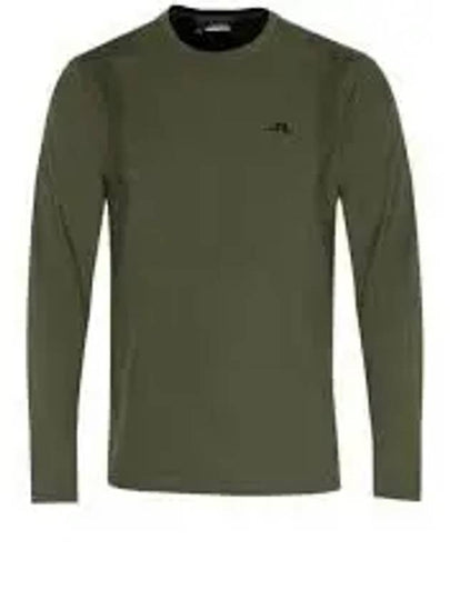 Elion Logo Long Sleeve T-Shirt Forest Green - J.LINDEBERG - BALAAN 2