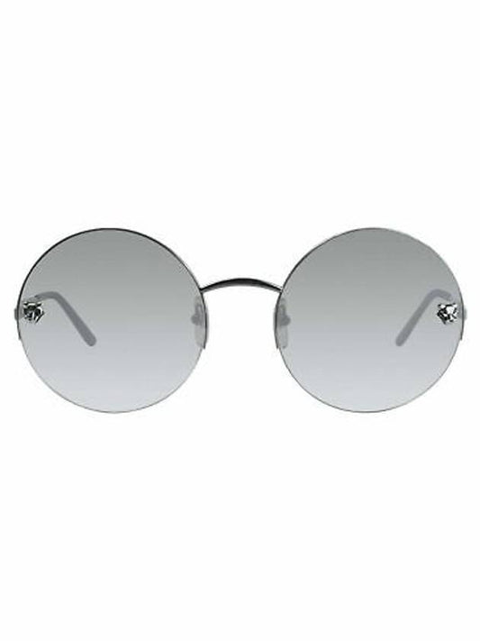 Eyewear Round Metal Sunglasses Gray - CARTIER - BALAAN 1