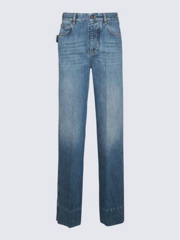 Women's Vintage Wide Jeans Blue - BOTTEGA VENETA - BALAAN 3