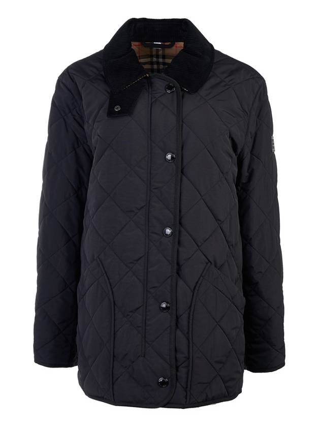 Diamond Quilted Thermoregulated Barn Jacket Black - BURBERRY - BALAAN 2