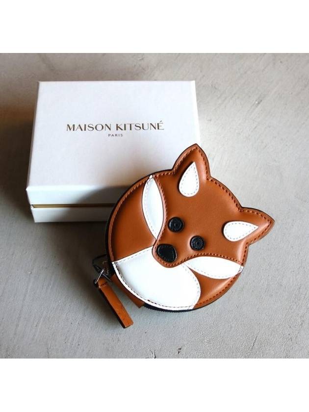 Fox Head Leather Key Holder Brown - MAISON KITSUNE - BALAAN 4