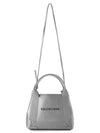 Navy Cabas XS Leather Tote Bag Grey - BALENCIAGA - BALAAN 6