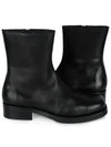 Camion Black Leather Zipper Ankle Boots - OUR LEGACY - BALAAN 3