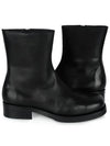 Zipper Camion Leather Ankle Boots Black - OUR LEGACY - BALAAN 3